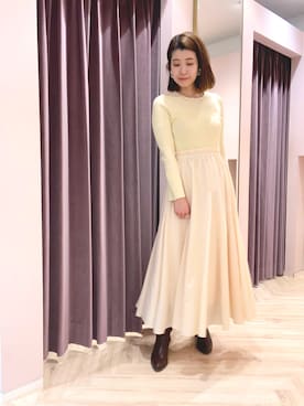 「JILL STUART（ジルスチュアート）のアイテム」を使った、 MAYUKOさん（レディース・159cm）の冬コーディネート