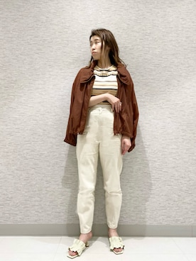 「JILL STUART（ジルスチュアート）のアイテム（ブルゾン）」を使った、 MAYUKOさん（レディース・159cm）の夏コーディネート