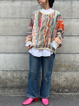 「BEAMS（ビームス）のアイテム（パンプス）」を使った、まさこさん（レディース・156cm）の冬コーディネート