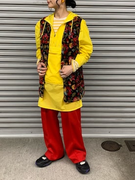 「BEAMS BOY（ビームスボーイ）のアイテム（ナイロンジャケット）」を使った、まさこさん（レディース・156cm）の春コーディネート