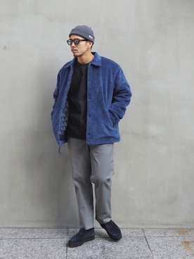 「COOTIE」｜「アイテム（ブルゾン）」を使った、koken  Miyoshi さん（メンズ・170cm）の秋コーディネート