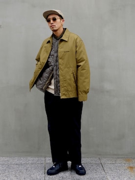 「COOTIE」｜「アイテム（ブルゾン）」を使った、koken  Miyoshi さん（メンズ・170cm）の秋コーディネート