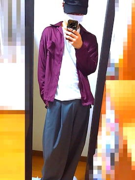 「neonsign」｜「アイテム（帽子）」を使った、yさん（メンズ・171cm）の春コーディネート