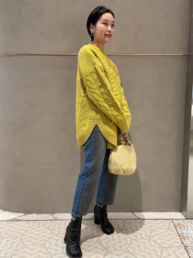 市川 瑠依子さん(レディース・163cm)の冬コーディネート