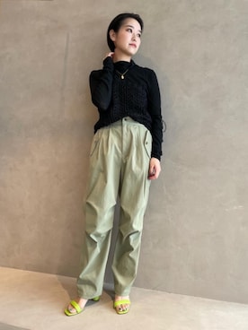 市川 瑠依子さん（レディース・163cm）の春コーディネート