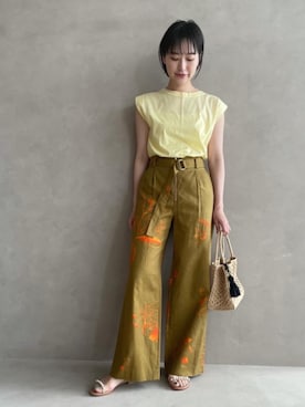 市川 瑠依子さん(レディース・163cm)の春コーディネート