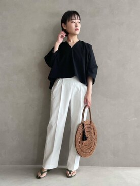 市川 瑠依子さん（レディース・163cm）の春コーディネート