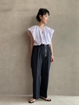 市川 瑠依子さん（レディース・163cm）の春コーディネート