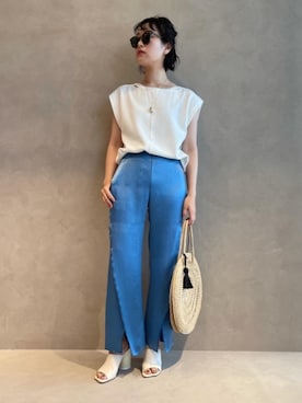 市川 瑠依子さん（レディース・163cm）の春コーディネート