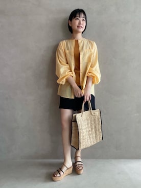 市川 瑠依子さん（レディース・163cm）の春コーディネート