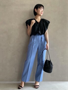 市川 瑠依子さん(レディース・163cm)の夏コーディネート