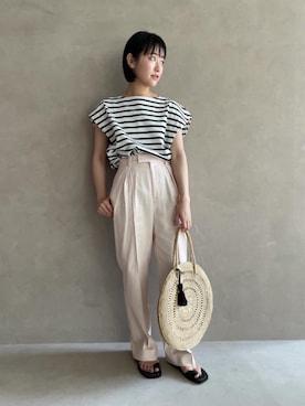 市川 瑠依子さん（レディース・163cm）の夏コーディネート