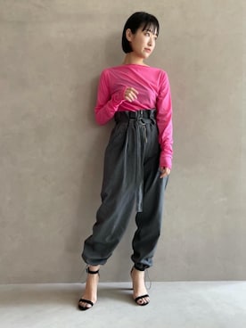 市川 瑠依子さん（レディース・163cm）の夏コーディネート