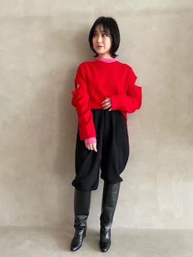 市川 瑠依子さん(レディース・163cm)の秋コーディネート