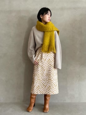 市川 瑠依子さん（レディース・163cm）の秋コーディネート