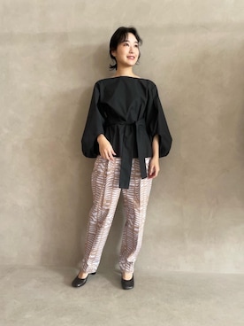 市川 瑠依子さん（レディース・163cm）の冬コーディネート