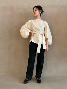 市川 瑠依子さん（レディース・163cm）の冬コーディネート