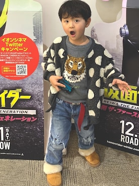 「2020年初コーデ」｜shou☆0222さん（キッズ・90cm）の冬コーディネート
