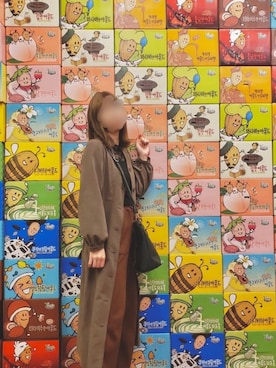 「ブラウンコーデ」｜「アイテム（その他アンダーウェア/インナー）」を使った、ちょこさん（レディース・157cm）の冬コーディネート
