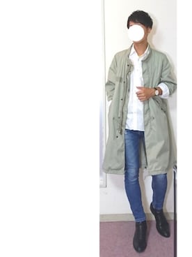 「ONE DAY KMC （ワンデイケーエムシー）のアイテム（シューズ）」を使った、hasuさん（メンズ・173cm）の秋コーディネート