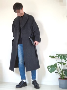 「RAINMAKER（レインメーカー）のアイテム（その他アウター）」を使った、hasuさん（メンズ・173cm）の冬コーディネート