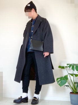 「RAINMAKER（レインメーカー）のアイテム（その他アウター）」を使った、hasuさん（メンズ・173cm）の冬コーディネート