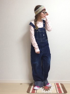 「merry jenny（メリージェニー）のアイテム（ジャージ）」を使った、☆★gizmo★☆さん（レディース・159cm）の春コーディネート