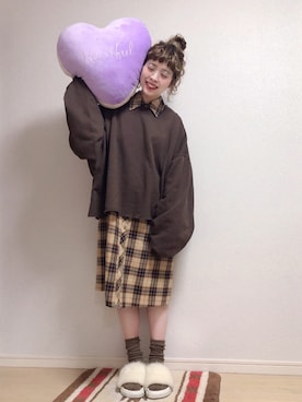 「no brand（ノーブランド）のアイテム（ファンデーション）」を使った、☆★gizmo★☆さん（レディース・159cm）の秋コーディネート