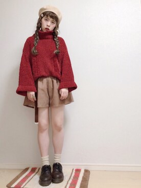 「wearhalloween2017」｜「アイテム（ハンチング/ベレー帽）」を使った、☆★gizmo★☆さん（レディース・159cm）の秋コーディネート