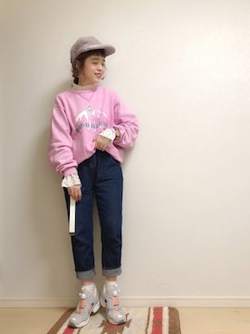 「merry jenny（メリージェニー）のアイテム（キャップ）」を使った、☆★gizmo★☆さん（レディース・159cm）の秋コーディネート