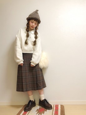 「merry jenny（メリージェニー）のアイテム（ジャージ）」を使った、☆★gizmo★☆さん（レディース・159cm）の秋コーディネート