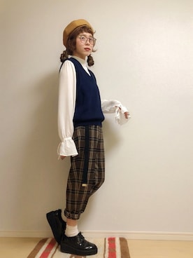 「Lilysilk(リリーシルク)のアイテム」を使った、☆★gizmo★☆さん(レディース・159cm)の秋コーディネート