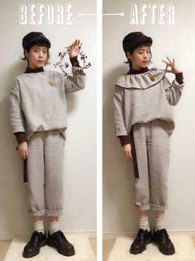 「RELAX（リラックス）のアイテム」を使った、☆★gizmo★☆さん（レディース・159cm）の冬コーディネート