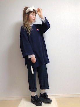 「ブラックウォッチ」｜「アイテム（その他シューズ）」を使った、☆★gizmo★☆さん（レディース・159cm）の冬コーディネート