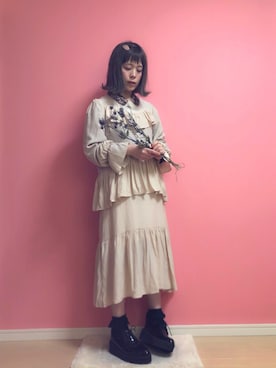 「Fleur-De-Lis（フラダリ）のアイテム」を使った、☆★gizmo★☆さん（レディース・159cm）の冬コーディネート