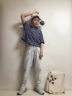 「PALM STROKE（パームストローク）のアイテム」を使った、☆★gizmo★☆さん（レディース・159cm）の夏コーディネート