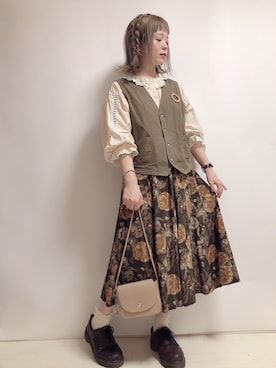 「shopnikoniko（ショップニコニコ）のアイテム（ショルダーバッグ）」を使った、☆★gizmo★☆さん（レディース・159cm）の秋コーディネート