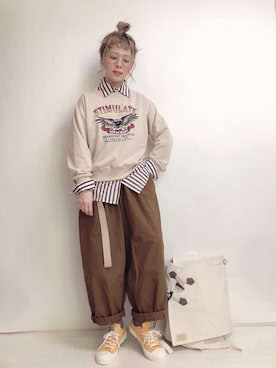 「PALM STROKE（パームストローク）のアイテム」を使った、☆★gizmo★☆さん（レディース・159cm）の秋コーディネート