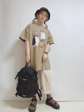 「MOCKBERG（モックバーグ）のアイテム」を使った、☆★gizmo★☆さん（レディース・159cm）の春コーディネート
