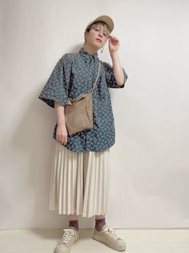「DHOLIC（ディーホリック）のアイテム（キャップ）」を使った、☆★gizmo★☆さん（レディース・159cm）の夏コーディネート