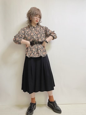 メガネを使った エナメルシューズ の人気ファッションコーディネート Wear