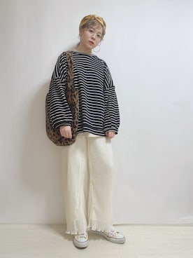 「アイテム（バンダナ/スカーフ、ゴールド系）」を使った、☆★gizmo★☆さん（レディース・159cm）の秋コーディネート