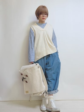 「PALM STROKE（パームストローク）のアイテム」を使った、☆★gizmo★☆さん（レディース・159cm）の春コーディネート