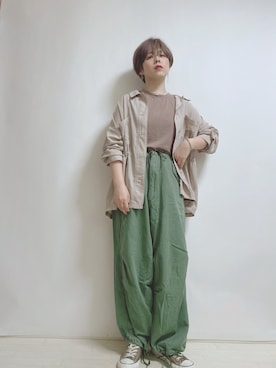 「ボーイッシュ、夏コーデ」｜「アイテム（オールインワン・サロペット）」を使った、☆★gizmo★☆さん（レディース・159cm）の夏コーディネート