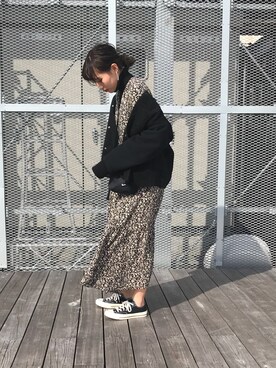 「NIKE(ナイキ)のアイテム(ショルダーバッグ)」を使った、かん☺︎さん(レディース・165cm)の冬コーディネート