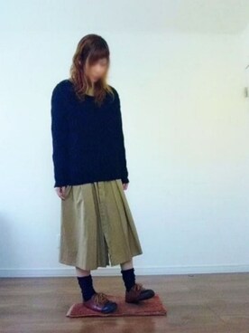 「ローリーズファーム(LOWRYS FARM)」｜「アイテム（シャツワンピース）」を使った、manami💞さん（レディース・167cm）の冬コーディネート
