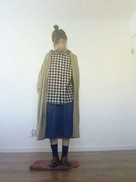 「ローリーズファーム(LOWRYS FARM)」｜「アイテム（シャツワンピース）」を使った、manami💞さん（レディース・167cm）の冬コーディネート