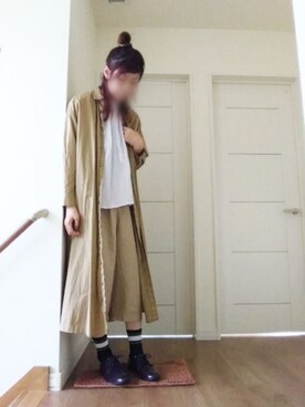 「ローリーズファーム(LOWRYS FARM)」｜「アイテム（シャツワンピース）」を使った、manami💞さん（レディース・165cm）の秋コーディネート