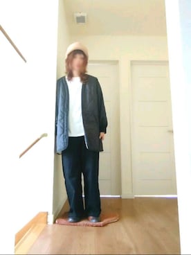 「AS KNOW AS plus（アズノゥアズプラス）のアイテム（ナイロンジャケット）」を使った、manami💞さん（レディース・165cm）の秋コーディネート