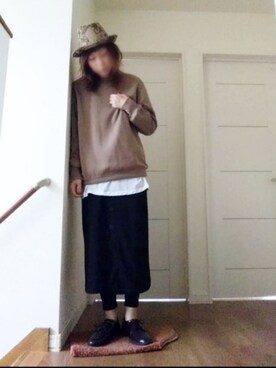 「アイテム（ドレスシューズ、パープル系）」を使った、manami💞さん（レディース・165cm）の秋コーディネート